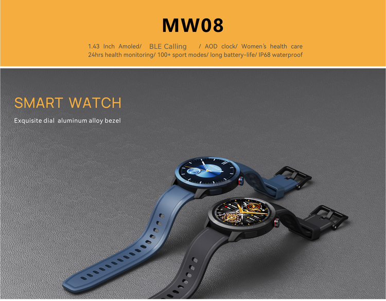 MW08 AMOLED Smart Watch 01