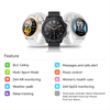 Round Heart Rate Monitor Smartwatch Smart Watch Waterproof Ip68 Ios Android Fitness Sport Smart Watches